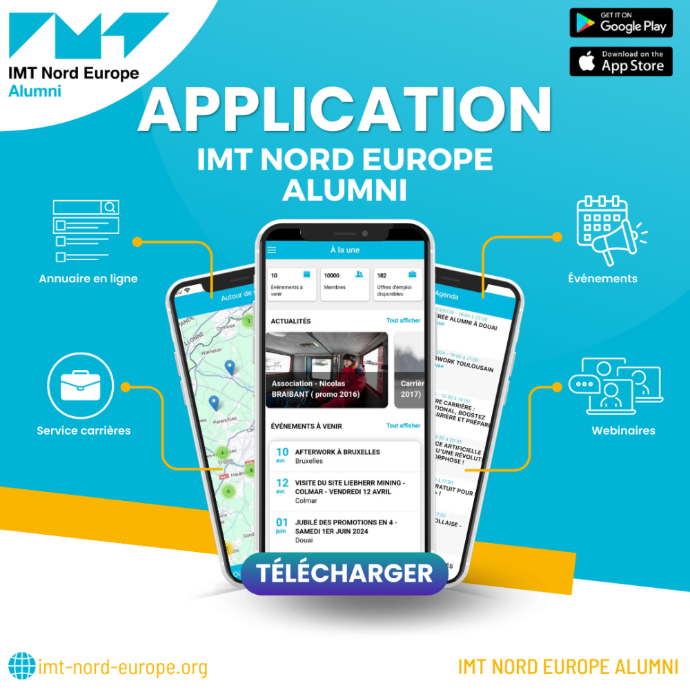 L'application mobile IMT Nord Europe Alumni